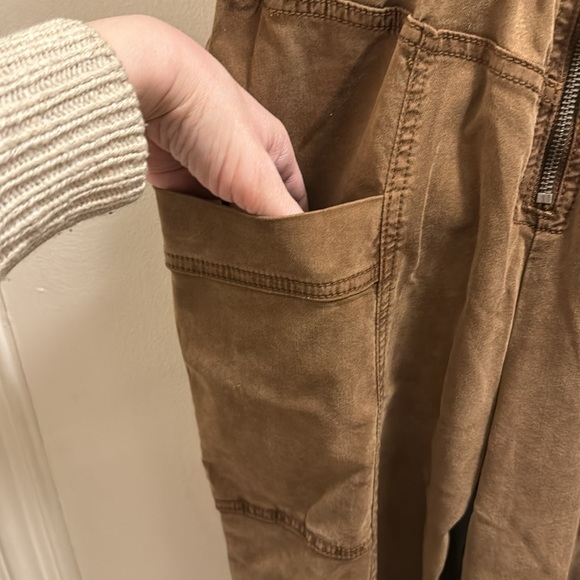 MARY LAWLESS LEE X SPLENDID utility jumpsuit | brown | Small | NWT | RUNS LARGE - Picture 5 of 9